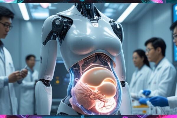 pregnant humanoid robot